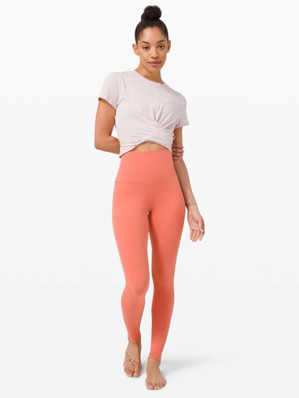 Lululemon Align Pant II 25” Rustic Coral Leggings Size 4